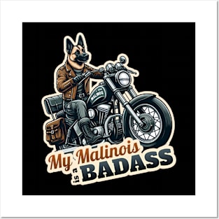 Belgian Malinois Biker Posters and Art